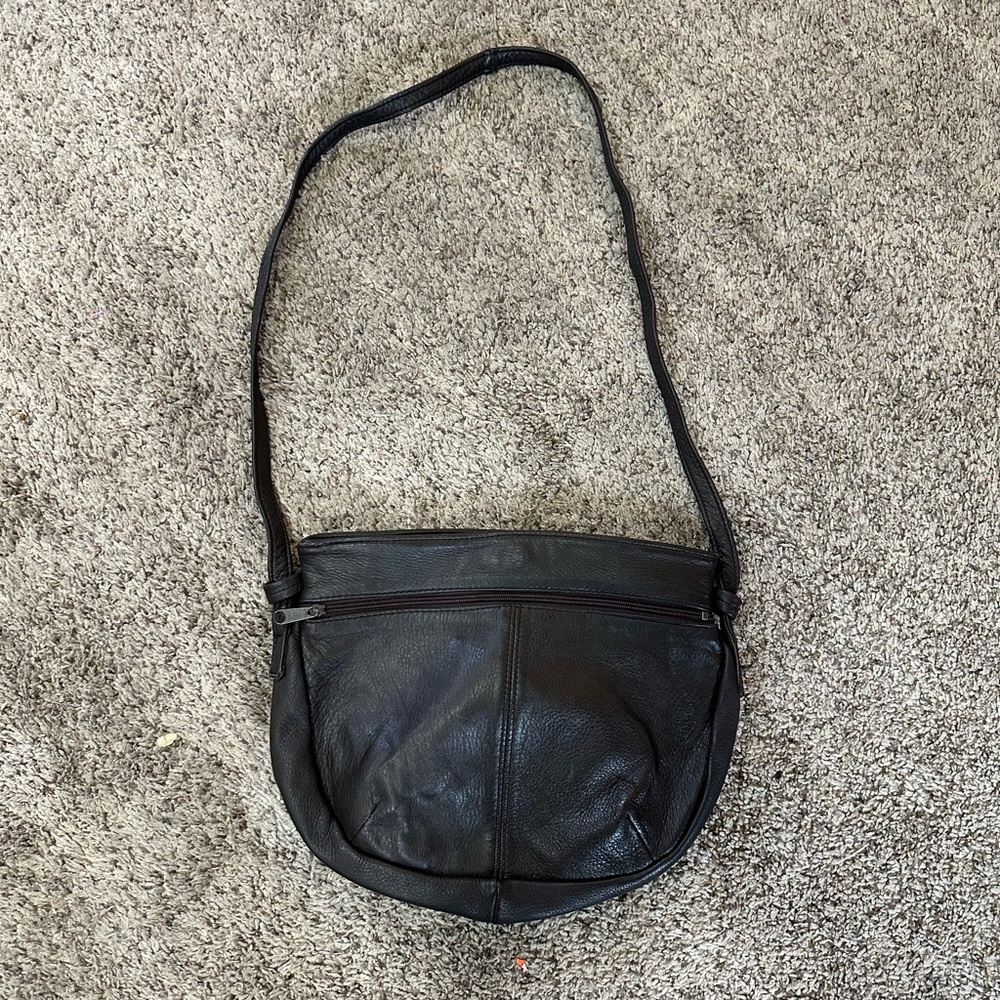 Vintage Midwestern Sport Togs Leather Bag